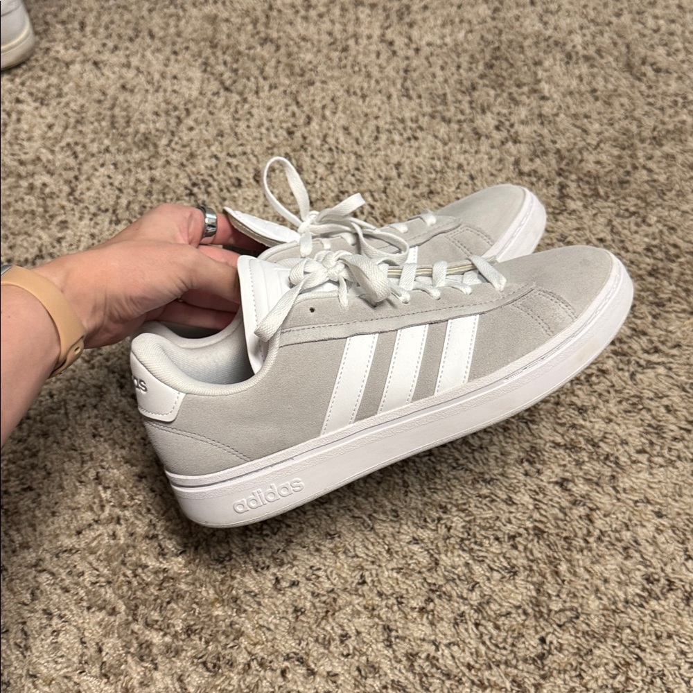 adidas Gray and White Women's Sneakers